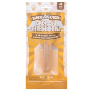 Enhanced Everest Cheese Chews with Peanut Butter Dog Treat