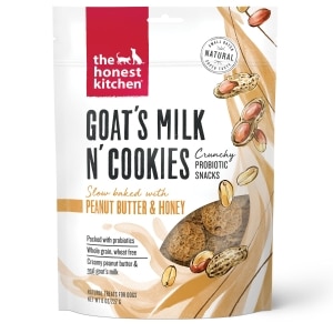 Goat's Milk N' Cookies Slow Baked with Peanut Butter & Honey Dog Treats