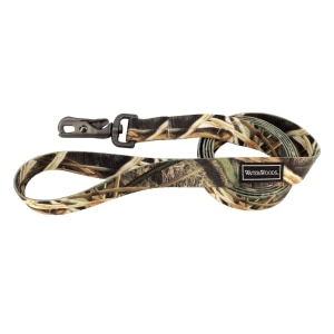 Water and Woods Camo Patterned Dog Leash 1in Brown