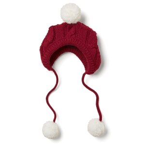Cable Knit Maroon Hat