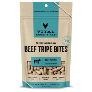 Freeze-Dried Raw Beef Tripe Bites Dog Treats