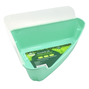 Enriched Life Corner Small Animal Litter Pan & Removeable Shield