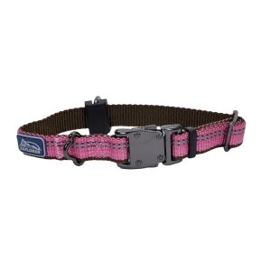 Reflective 5/8in Adjustable Collar - Pink