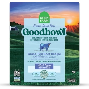 Goodbowl Freeze-Dried Raw Grass-Fed Beef Recipe With Wholesome Grains Adult Dog Food Topper