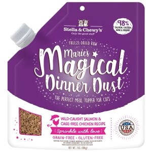 Marie's Magical Dinner Dust Wild-Caught Salmon & Cage-Free Chicken Recipe Cat Food Topper