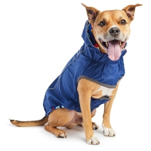 Reversible Elasto-Fit Navy Blue Raincoat
