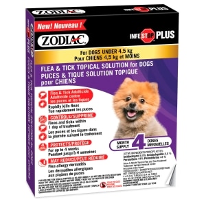 Infestop Plus Flea & Tick Topical Solution for Dogs Under 4.5kg