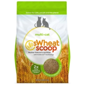 Multi-Cat Unscented Natural Clumping Wheat Litter