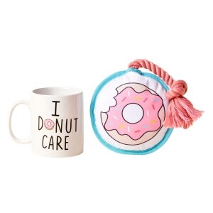 Mug & Toy Gift Set - Donut Pink