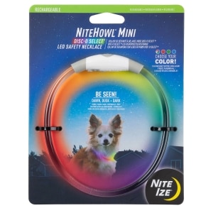 NiteHowl Mini Rechargeable LED Safety Necklace - Disc-O Select