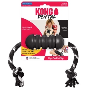 Extreme Rubber & Rope Dental Dog Toy