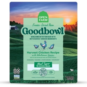 Goodbowl Freeze-Dried Raw Harvest Chicken Recipe With Wholesome Grains Adult Dog Food Topper