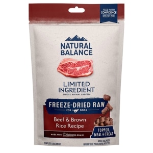 Limited Ingredient Freeze Dried Beef & Brown Rice Recipe Adult Dog Food